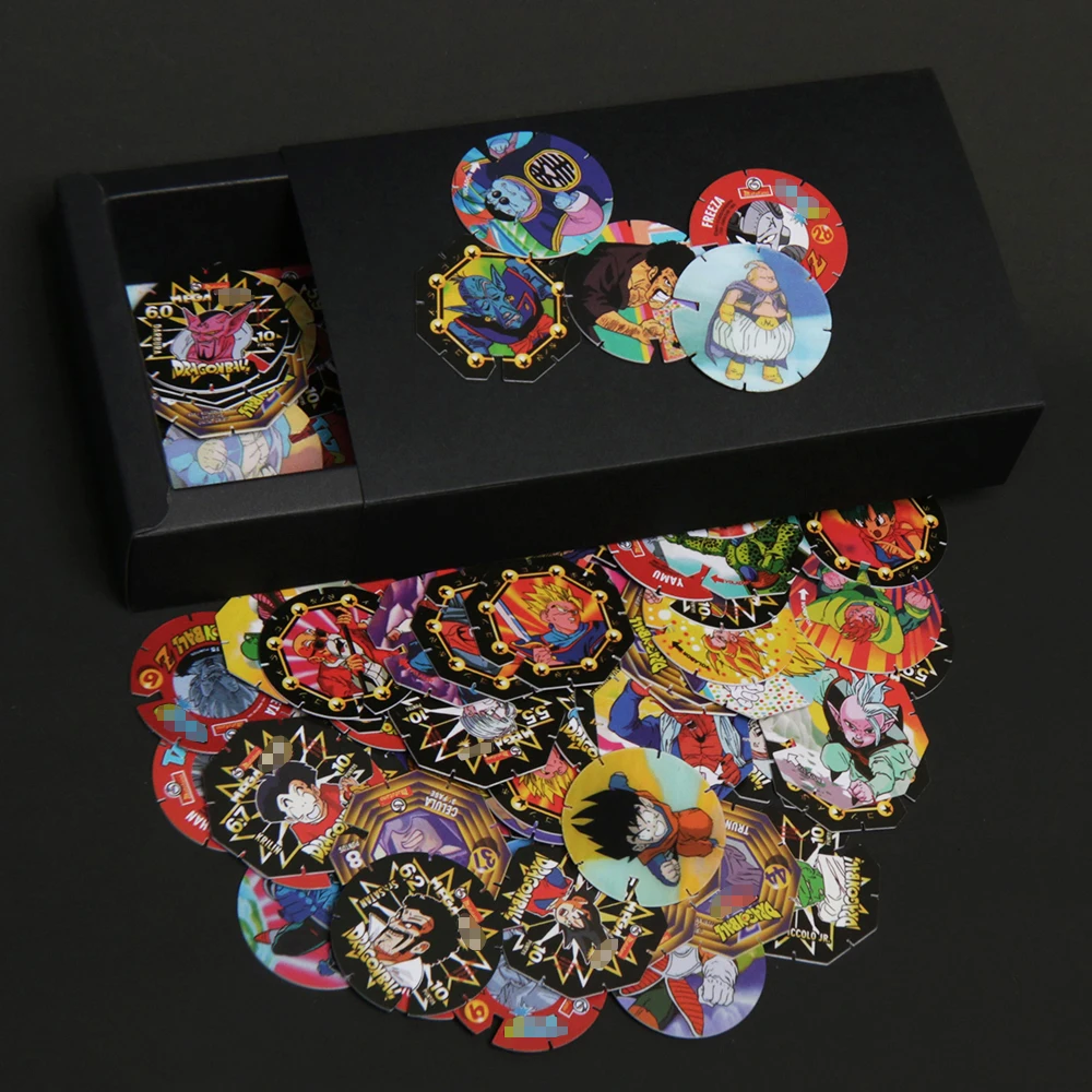 Tasos Dragon Ball Z Nuova Collezione Completa 100/100 Super Saiyan Songoku Gioco Catapulta Carte Pogs Milkcap Chaps Regalo Sigillato
