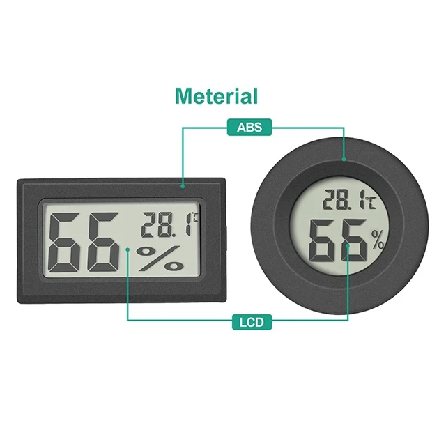 HUAJIAYI For MINI LCD Digital Thermo-Hygrometer Thermometer Hygrometer  Indoor Humidity Meter For Office Baby Room Living Room - AliExpress