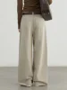 CHIC VEN Women Pants Cotton Loose High Waisted Slim Straight Leg Female Jeans Casual Wide Leg Trousers Autumn Winter 2024 4