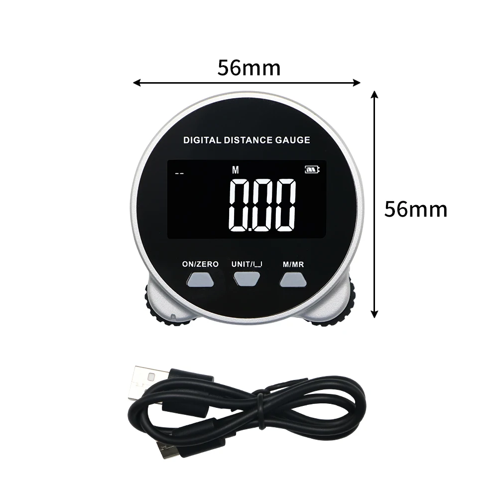  Cinta métrica digital, regla electrónica rodante, herramienta  de medición inteligente de distancia con pantalla LCD, medición de longitud  recargable para diámetro curvado plano, 0.0-656.2 ft : Herramientas y  Mejoras del Hogar