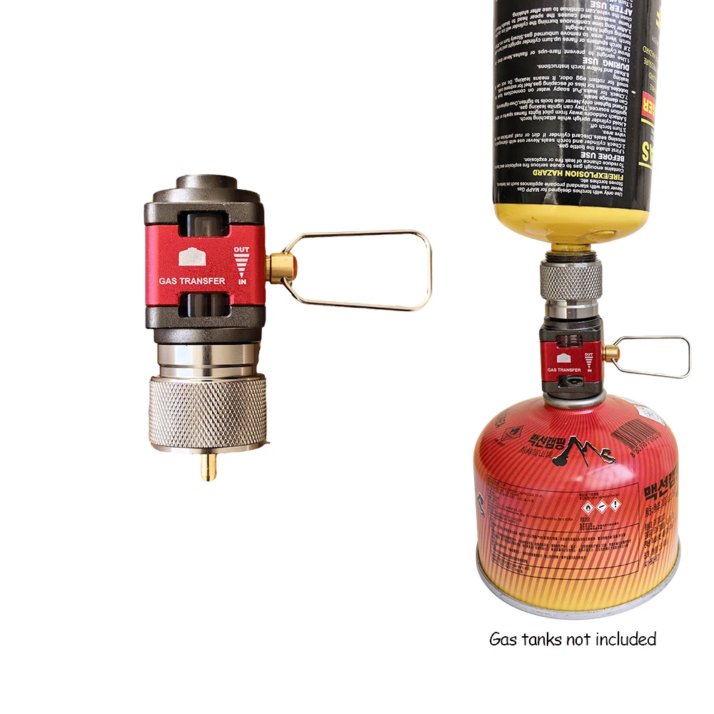Outdoor Camping Visuelle Gas Tank Konverter Tank Gas Nachfülladapter Isobutan/Butan Gegenseitige Ladung Gas Adapter Sammelventil – Detail 5