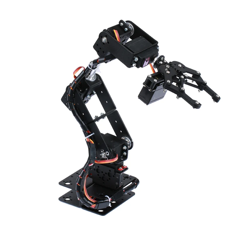 Kit Braccio Robotico a 6 DOF Fai-da-te, Robot Multi-DOF con Servo per Afferrare Oggetti, Costruzione Educativa per Arduino ESP32, Braccio Robotico Programmabile - immagine 2