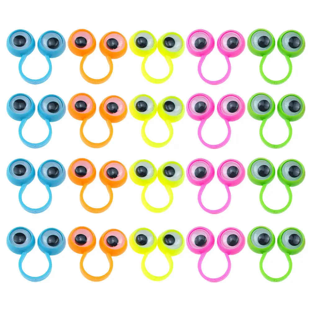 30Pcs 아이볼 링 핑거 장난감 어린이를위한 창의적 학습 대화 형 손가락 인형 파티 호의 교육 휴대용