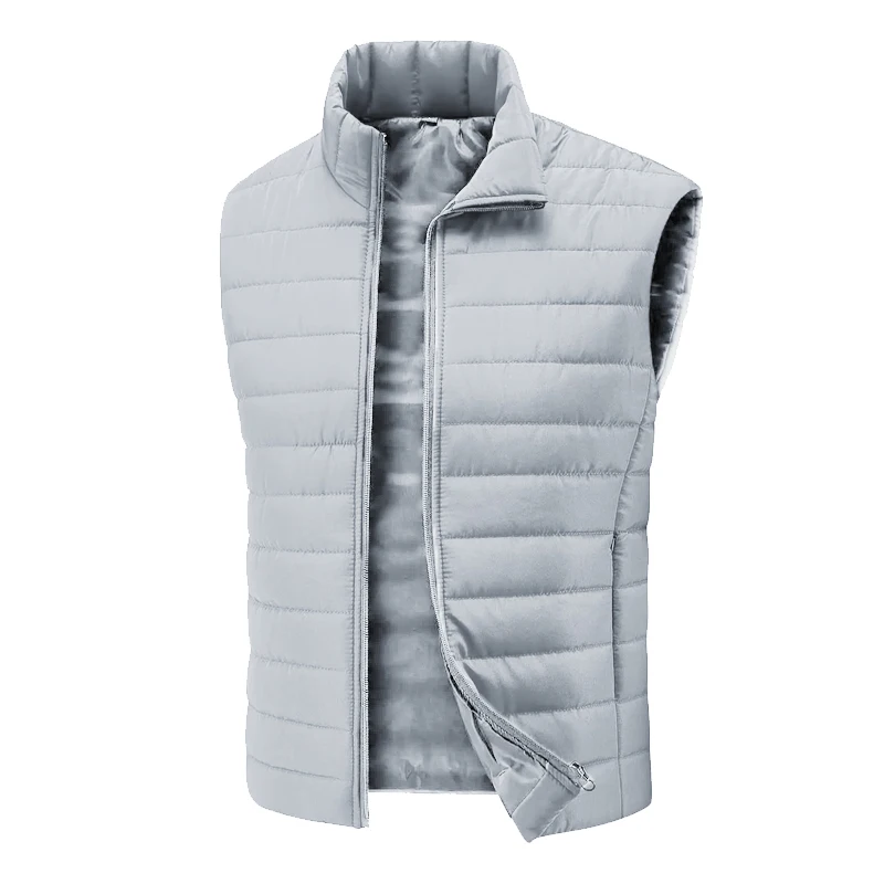 Animal Game Outdoor Men's Casual Vest Jacket Lightweight Sleeveless Zipper Coat Warm Outerwear Down Vest with Pockets Work Coats