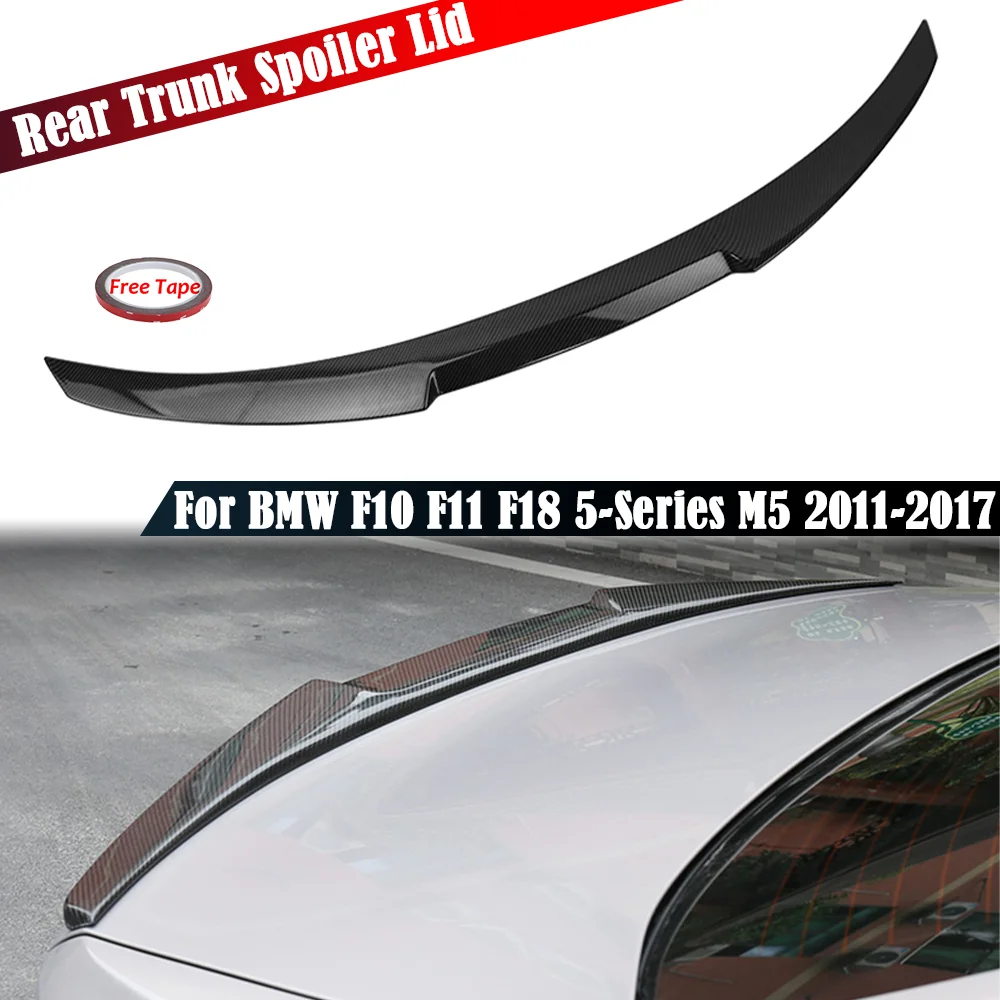 

F10 M4 Style Rear Wing Lip Car Rear Trunk Boot Lip Spoiler Wing Extension Lip For BMW 5 Series F10 F18 M5 2010-2017 Wing Spoiler