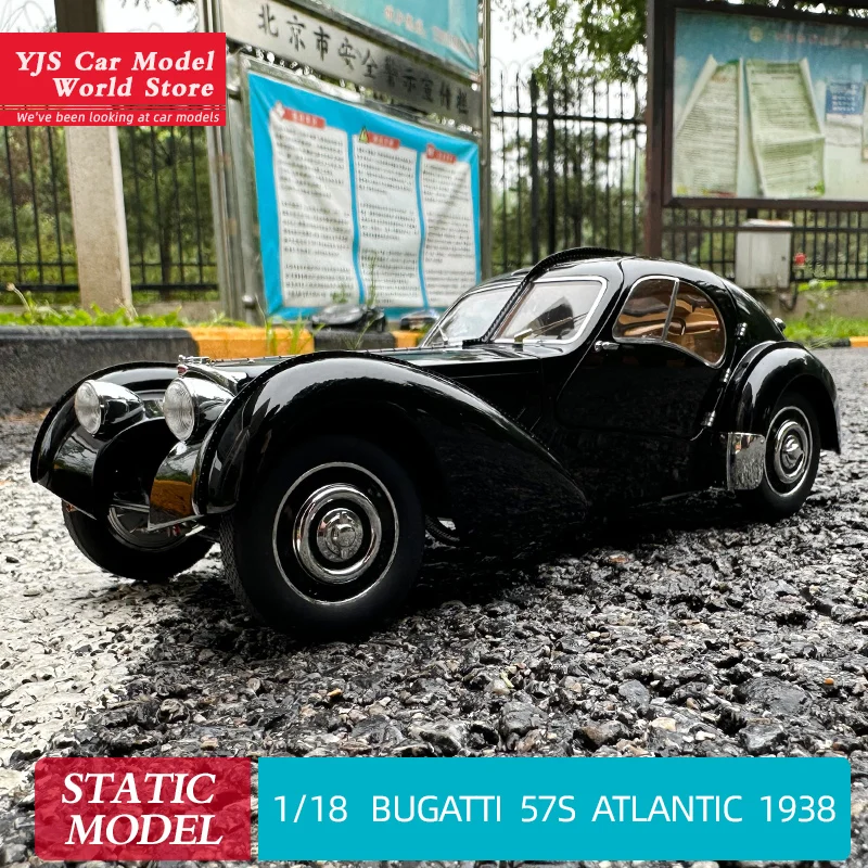 Autoart-modelo de coche Bugatti 57sc 57S ATLANTIC, colección de regalo para amigos y familiares, 1/18