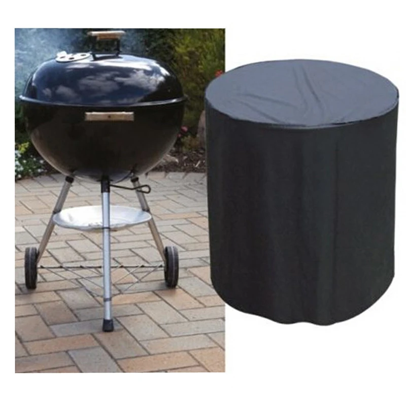 Round Outdoor Furniture Cover 70X70Cm Garden Barbecue Waterproof