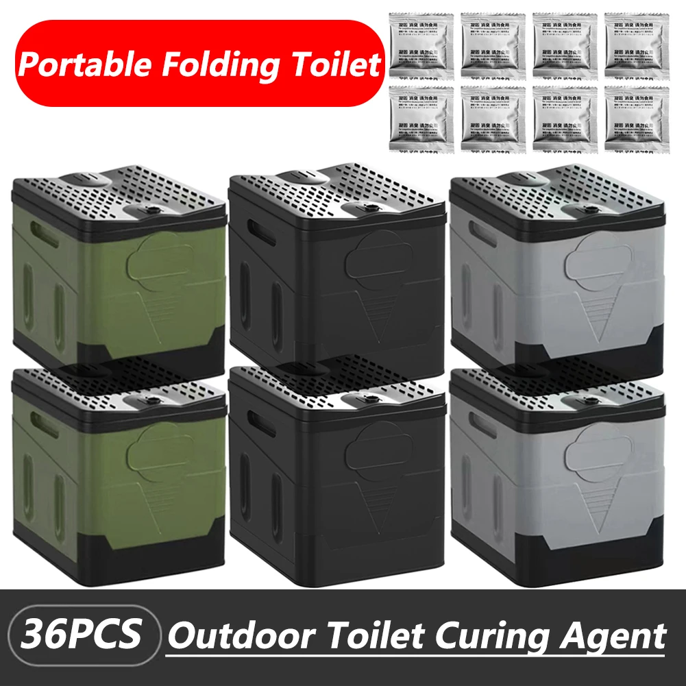 Portable Toilet Strong Bearing Capacity Trash Can Outdoor Emergency Sanitation Product Portable Camping Toilet for Adults & Kids