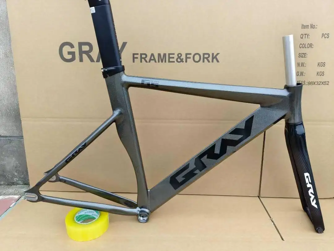 700c Gray F15 Fixie Bike Bicycle Frame Aluminum Alloy Racing