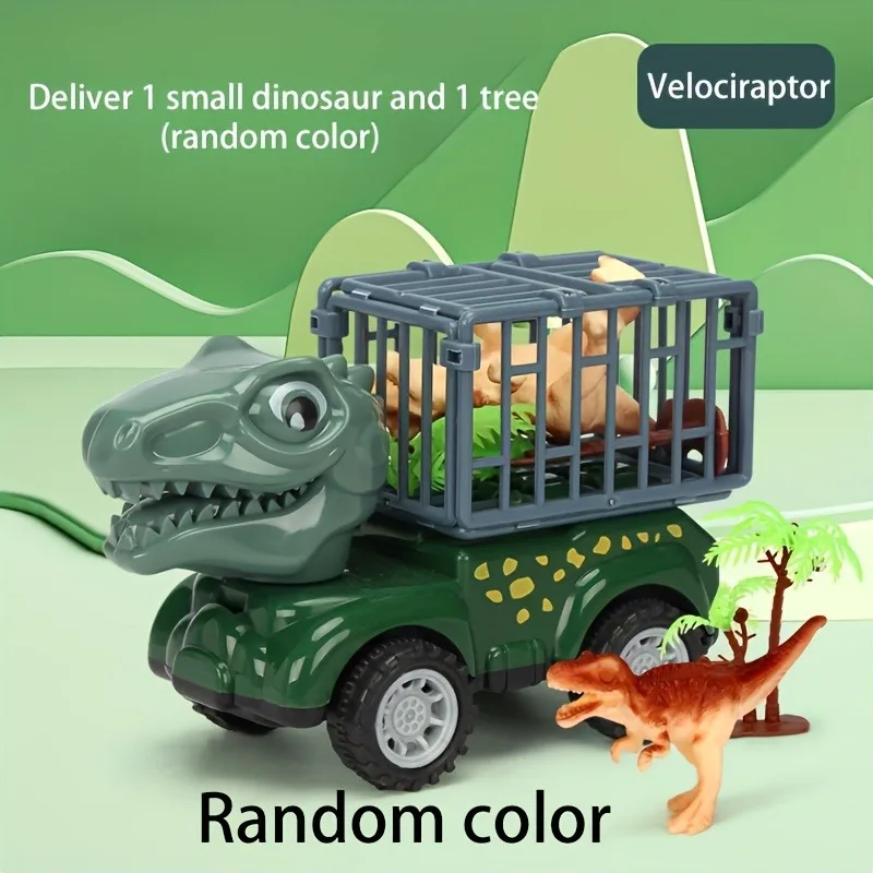 Camión de dinosaurios para niños, camión de transporte de