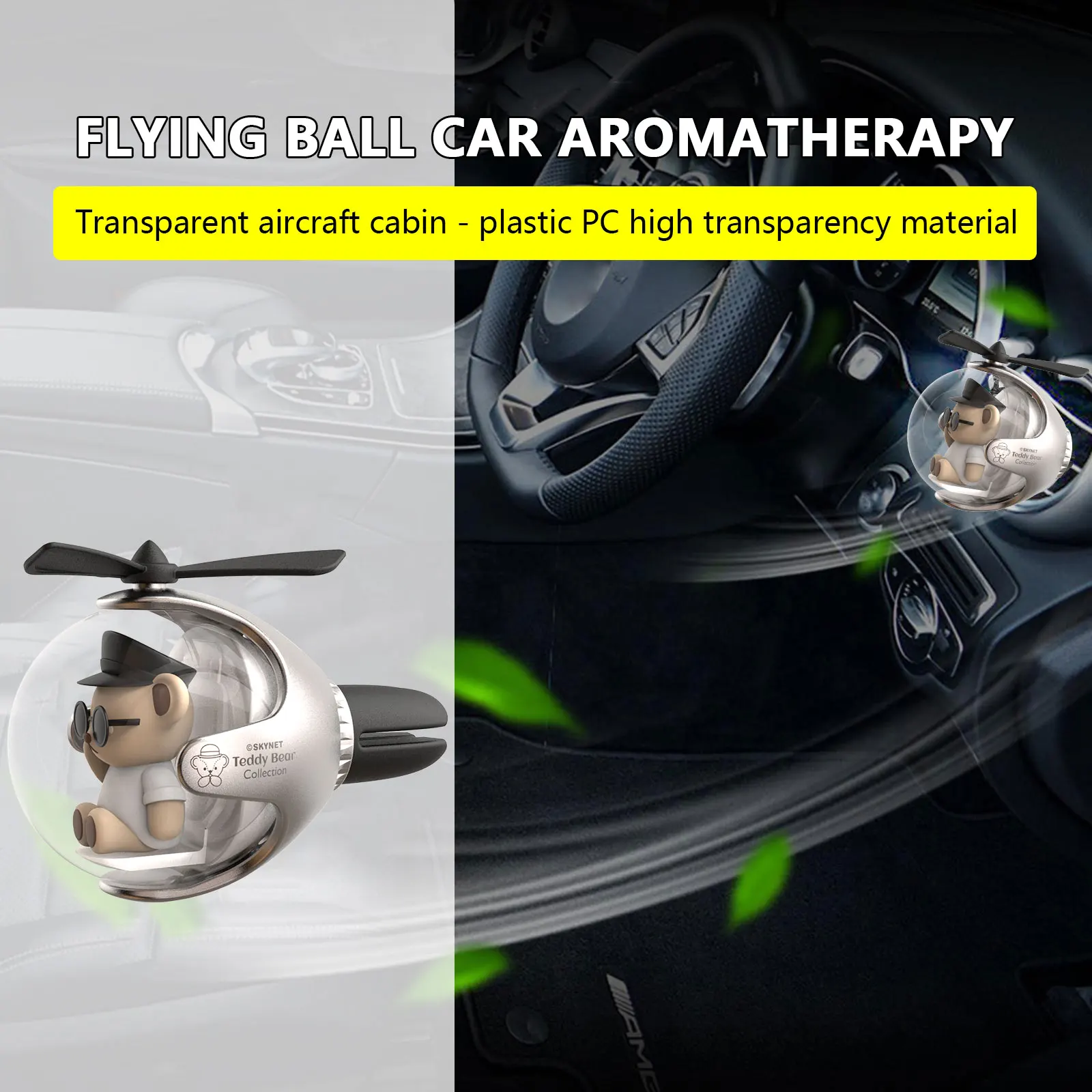 Aircraft Car Aromatherapy Air Outlet Fragrance Bear Pilot Auto Parts Car  Freshener - AliExpress