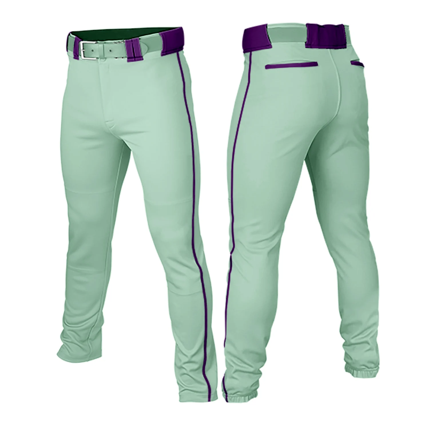 Baseball Pants for Men Youth Solid Color Training Trousers Casual Running Hiking Pants with Pockets