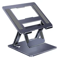 Support réglable pour ordinateur portable, Base en acier au carbone, supporte un poids de 40kg pour MacBook Air Pro Dell XPS HP dans 17 pouces 1