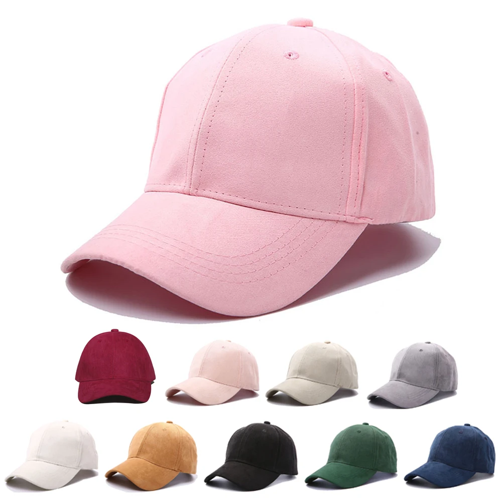 

Fashion Suede Baseball Cap for Men Woman Hat Adjustable Outdoor Sun Hats Solid Color Trucker Cap Unisex Visor Hats hip Hop Cap