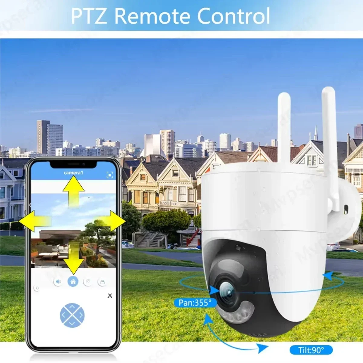 Outdoor 8MP 4K 5MP HD WiFi IP Camera Tuya Smartlife PTZ Wireless Home Security CCTV Video Surveillance Human Detection Tracking 6