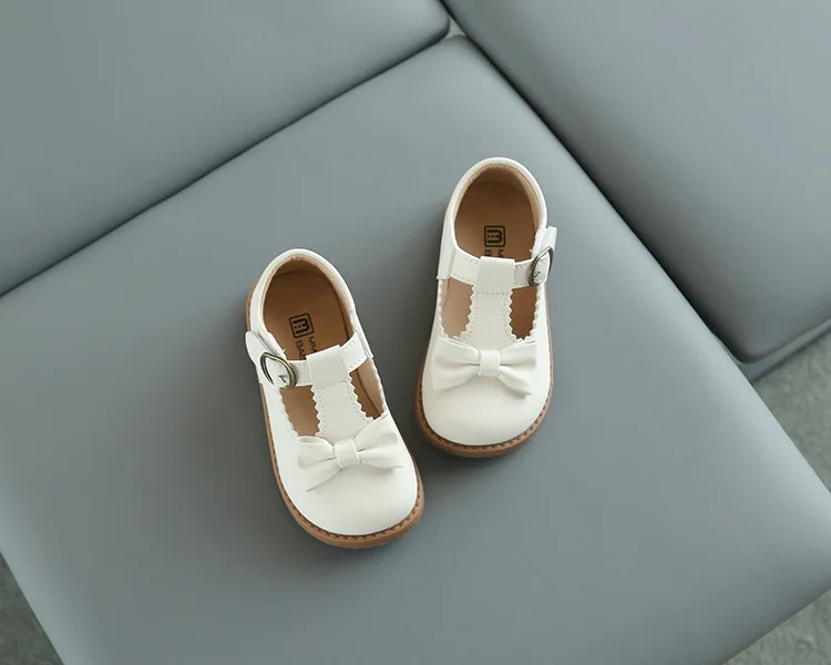 Mädchen-Oxfordschuhe Frühjahr/Herbst 2024, Kinderschuhe aus Leder, süße Mädchen-T-Riemenschuhe, Kleinkindschuhe, Schulschuhe, Auftrittsschuhe – Detail 12