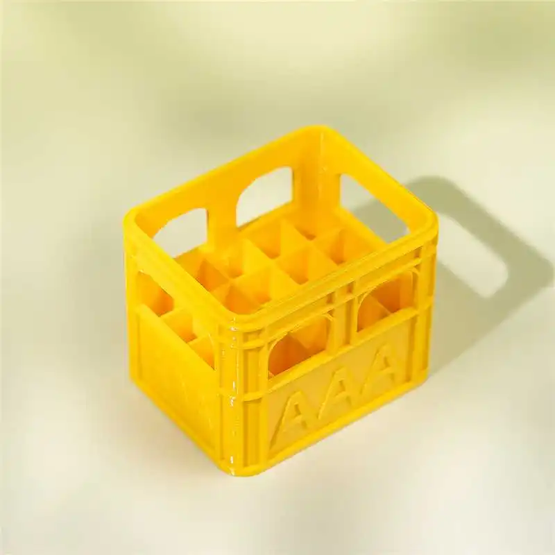 Stackable 3D-Printed Mini Crate Battery Organizer