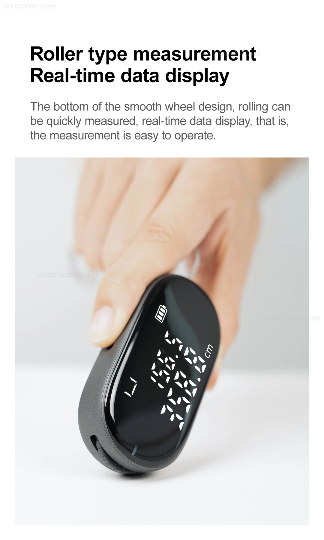 Xiaomi DUKA ATuMan Q2 Mini Electronic Ruler Digital Wheel Tape Measure description image 4