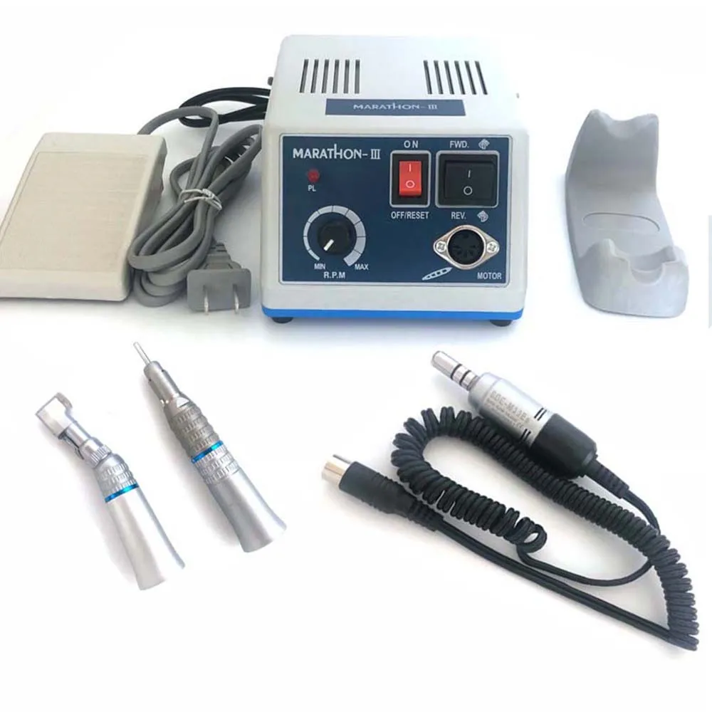 

35000 rpm bt-marathon 3 M33Es electric E type micro motor den tal with contra angle straight handpiece