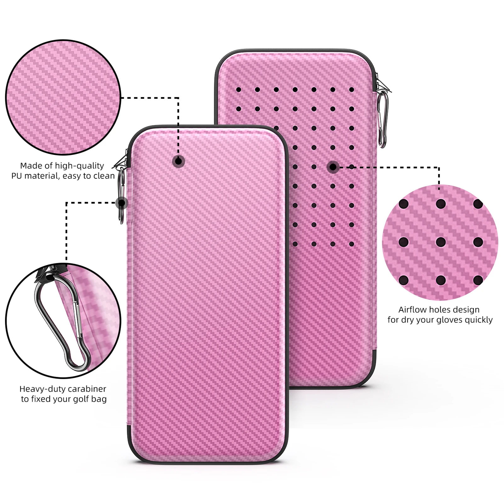 Keep Gloves Dry Storage Box Lightweight Compact Portable Easy To Take For Golfs Gloves Golfs Balls