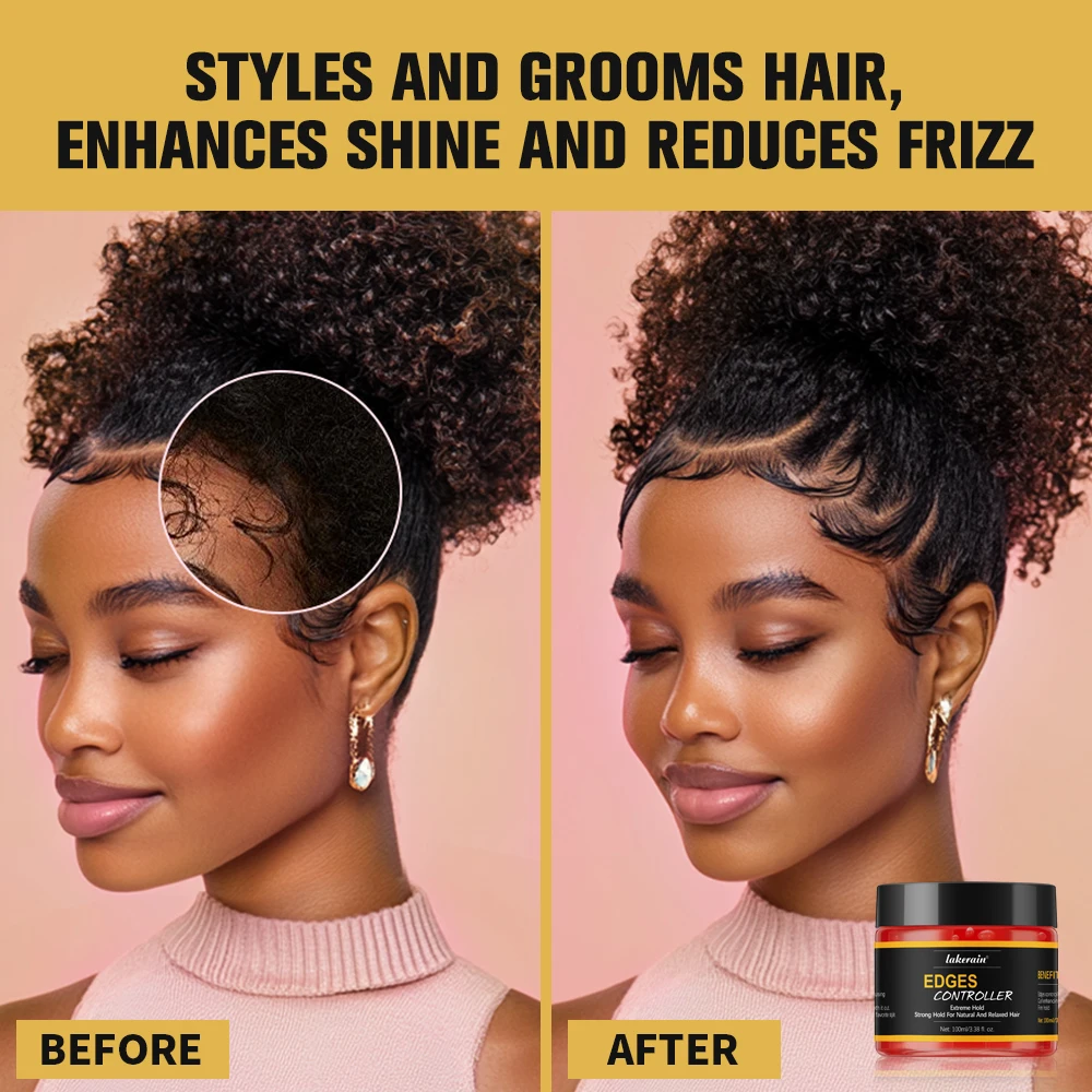 Edge Control Gel Anti Frizz Hair Wax Girl For Hair Styling Woman Stuff Man Bar Antifriz African Glue Care Makeup
