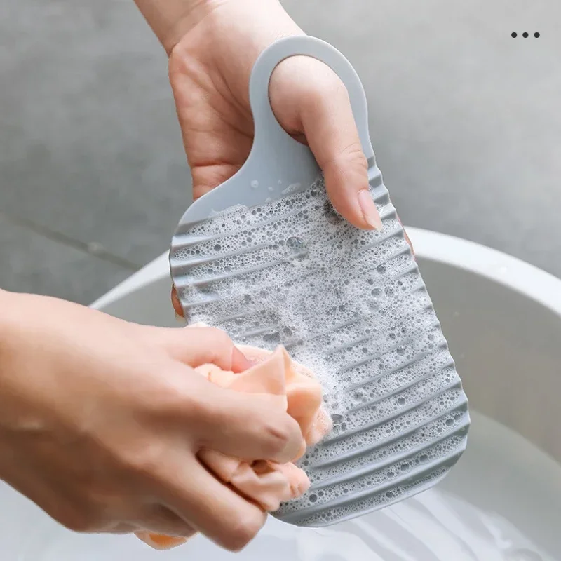 1pc Travel Portable Thicken Mini Washboard Creative Non-slip Washing Board Socks Clothes Cleaning Tools Laundry Products