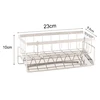 Sink Cleaning Tools Storage Rack Kitchen Multifunctional Stainless Steel Drain Rack for Sponge Cleanser Organizer Rag Hanger 6