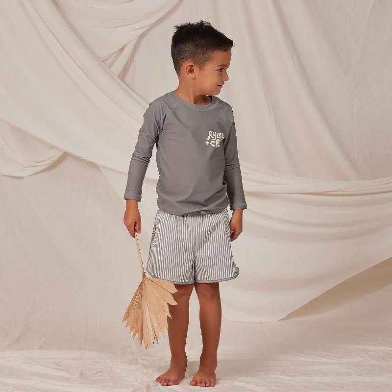 Baby Boy Swim Suit Long Sleeve Tshirt+Shorts 2pcs Infant Toddler Child Swimwear Bathing Suit Kid Swimming Clothing 1-7Y kids swimsuits
