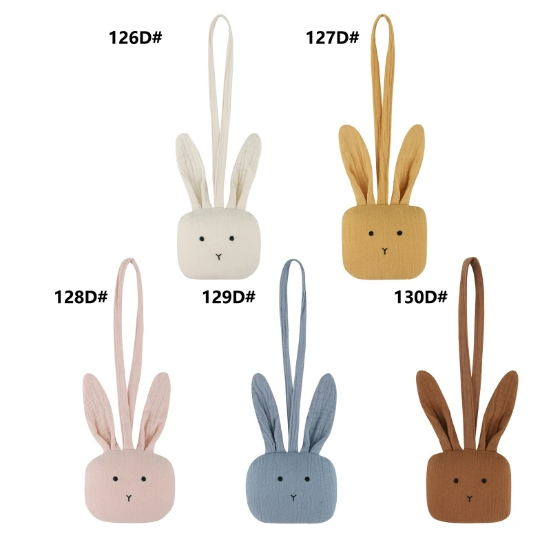 

Handmade Baby Pacifier Clip Bunny Pendant Newborn Pacifier Chain Nipple Hanging