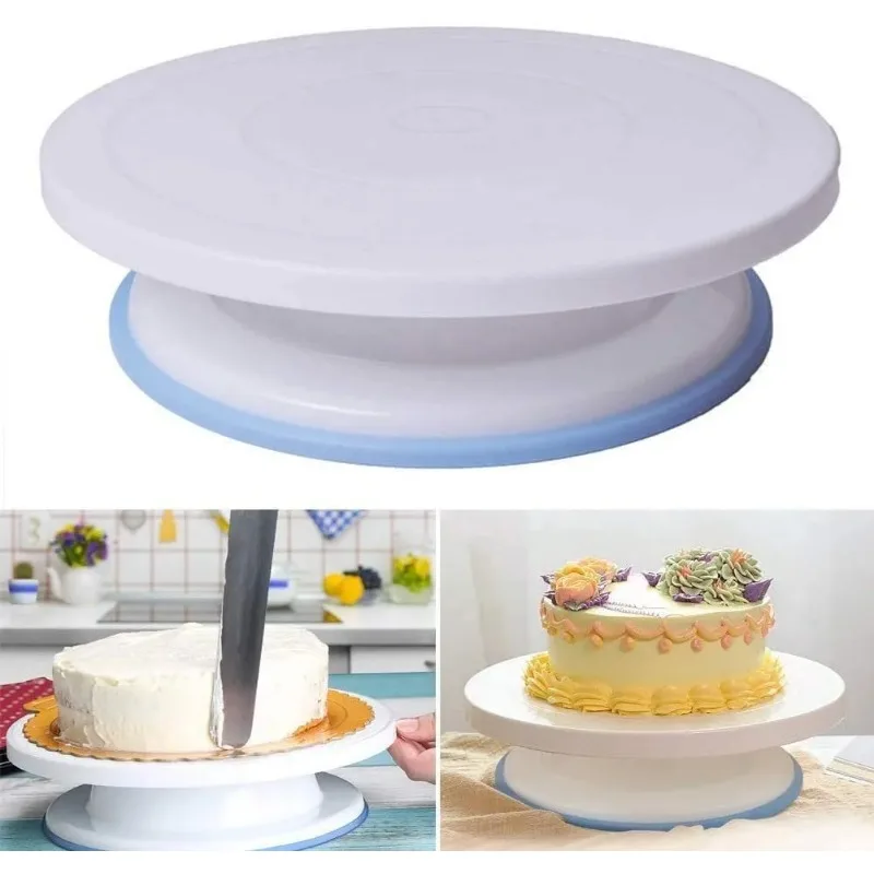 Cake Turntable Baking Supplies Cake Tools Cake Decorating Kit 301PCS/Set Cake Baking Accessories and Tools with Cake Turntable Pastry Piping Bag Piping Tips Cooking Dessert Decorating Kit