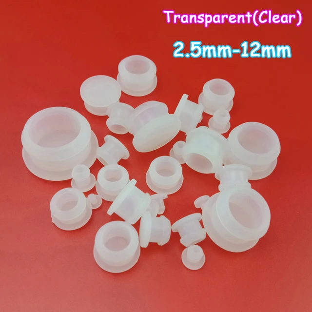 Bouchons de trou en caoutchouc de silicone, couvercle de prise de type T,  joint encliquetable, bouchon d'étanchéité pour trou ennemi, trou intérieur  de 7mm, 5 pièces, 10 pièces, 20 pièces, 50 pièces, 10mm - AliExpress