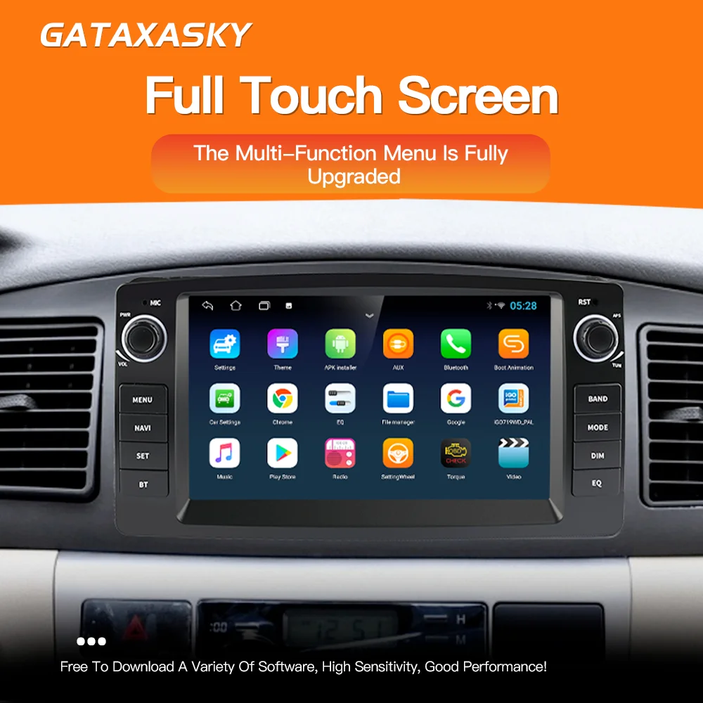 Car Multimedia Player Radio Video Carplay for Toyota Corolla Altis E120 2000-2006 F3 2003-GPS