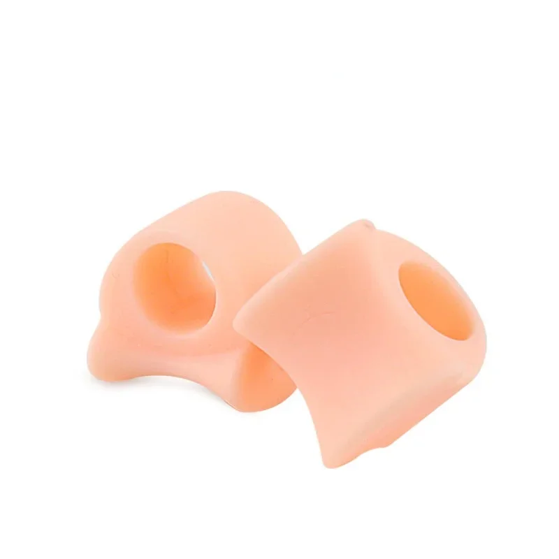 2pcs=1pair Silicone Toe Corrector Gel Protector Finger Separator Orthopedic Products Hallux Valgus Pedicure Foot Care Hammer