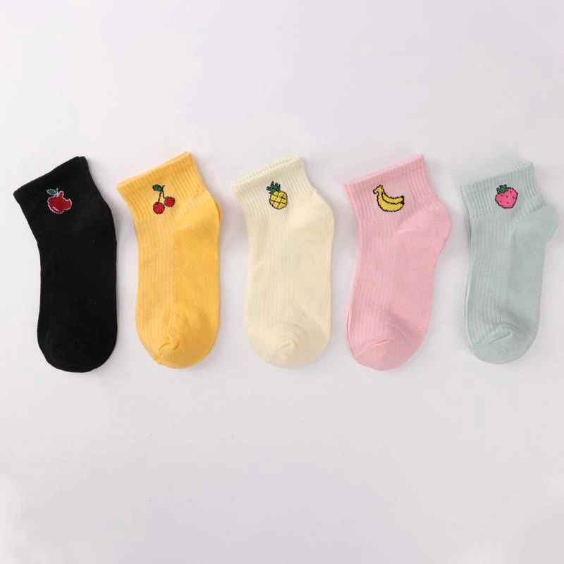 1 Pairs Women Short Socks Red Heart Cute College Fresh Female Socks Soft Cotton Summer Autumn Hot Sale Girls Sock Sox