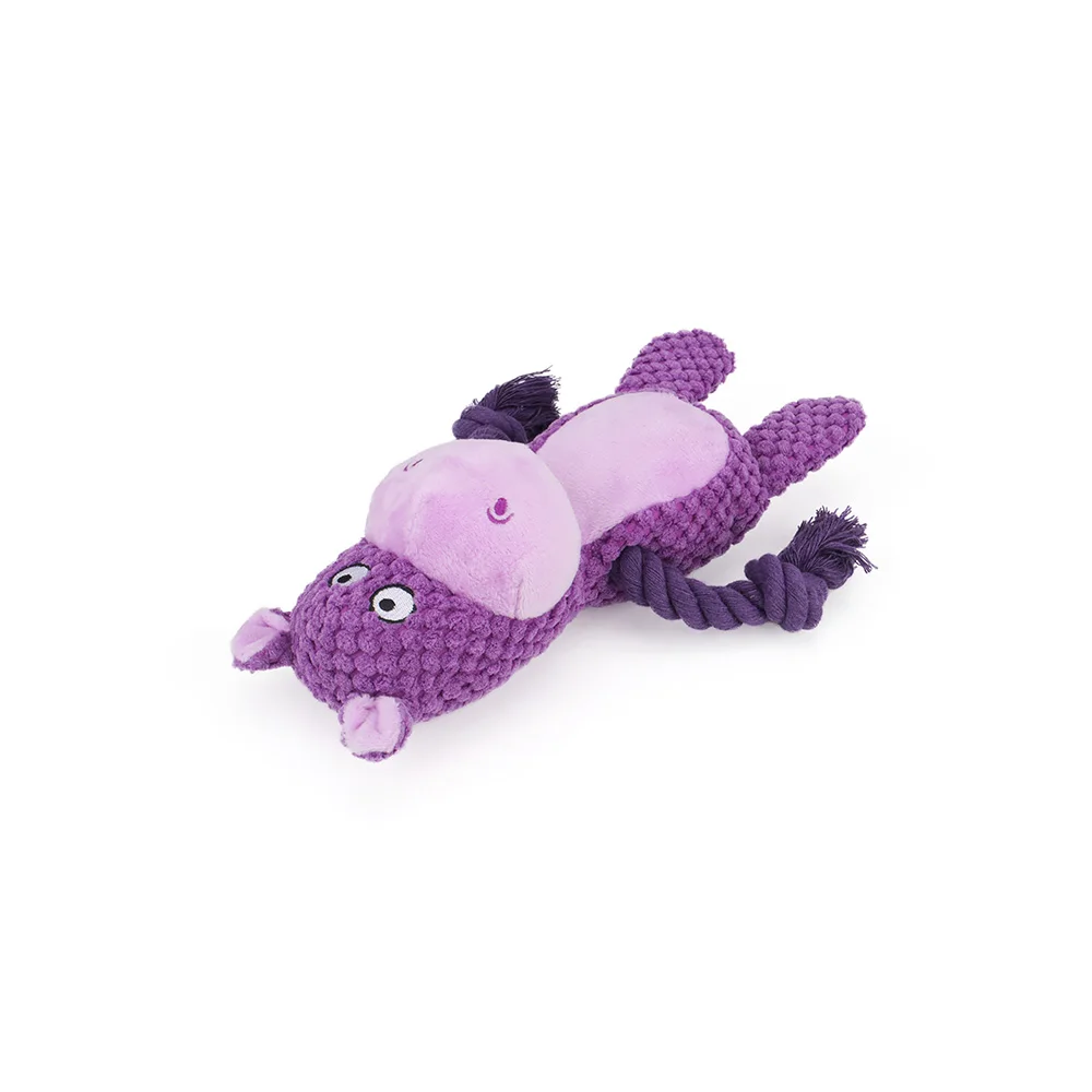 Cute Animal Rope Dog Toy Cute Plush Puppy Chew Pet Squeak Knot Toy Cartoon Rabbit Monkey 5