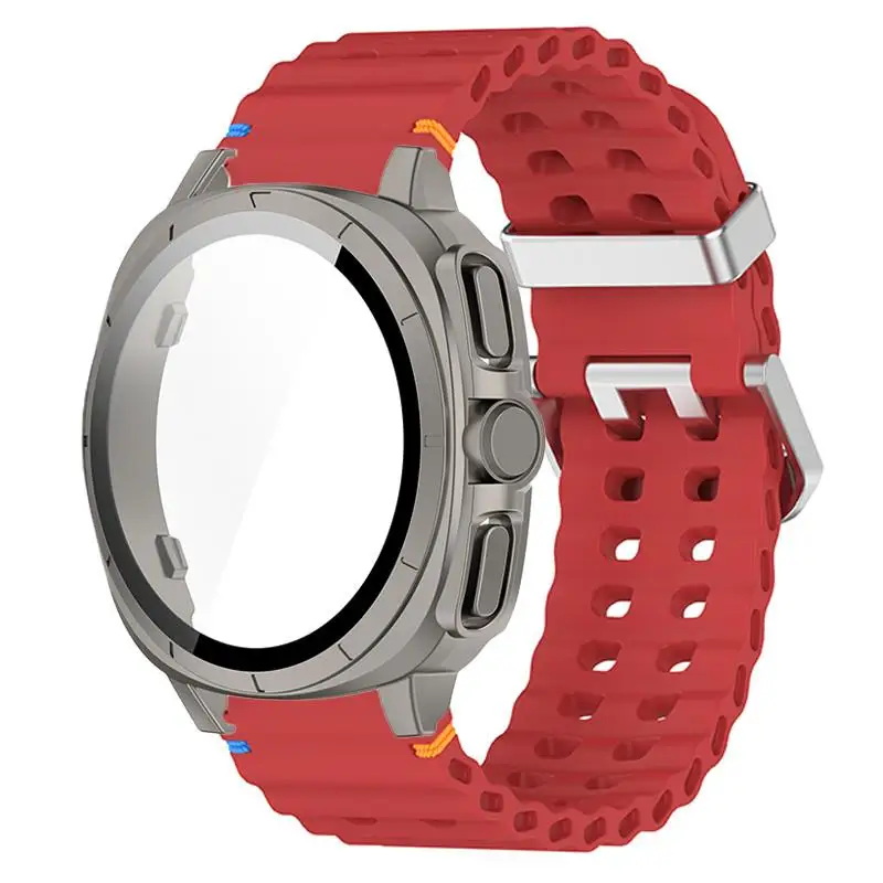Enhanced 2-in-1 Sports Silicone Watch Case and Strap