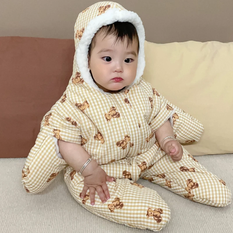Cute starfish onesies baby romper newborn baby girl clothes newborn boy clothes winter Warm clothing