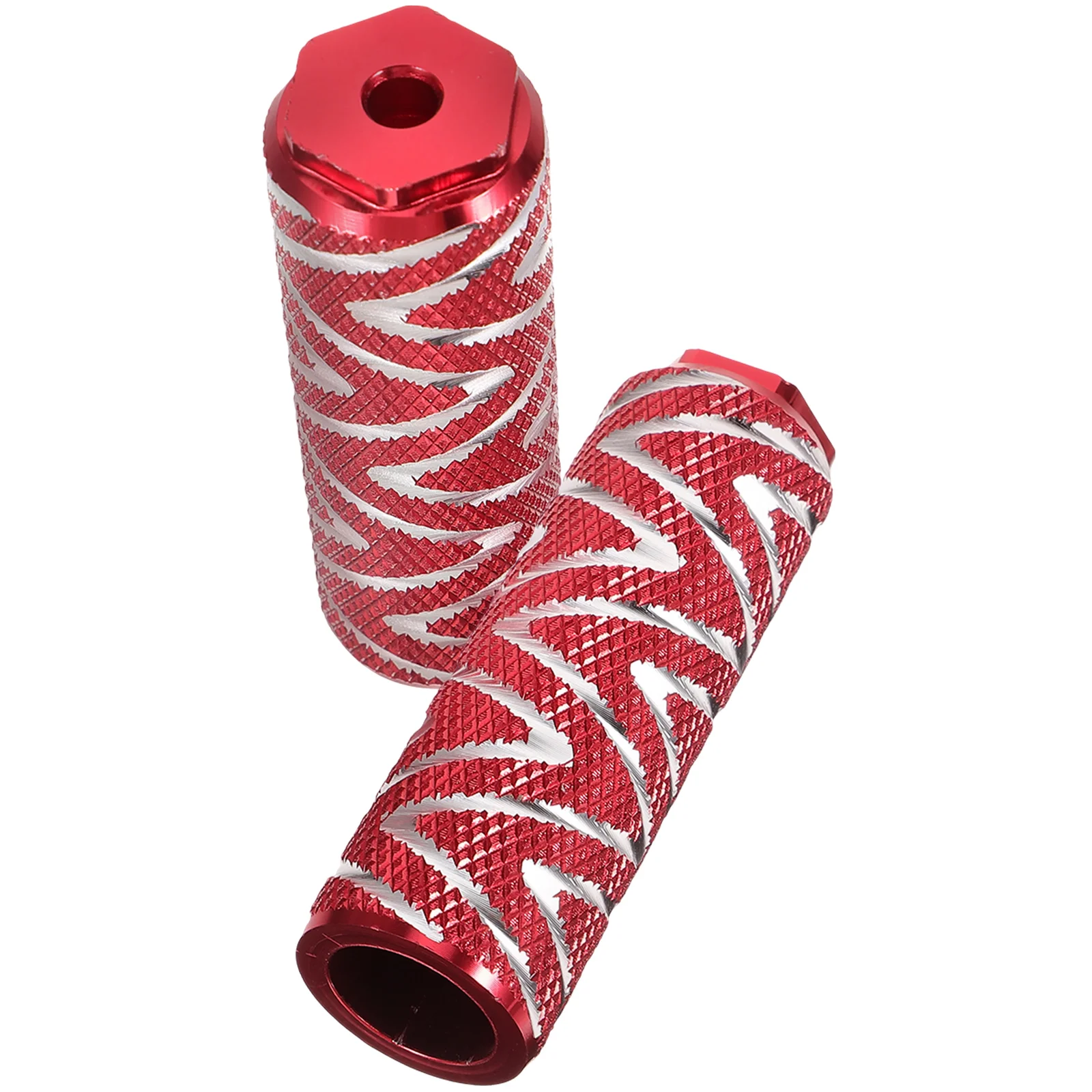 

Rear Wheel Foot Bars for Standing People (red (small Hole) Short Version) Motorcycle Peg Nail Bike Lengthen