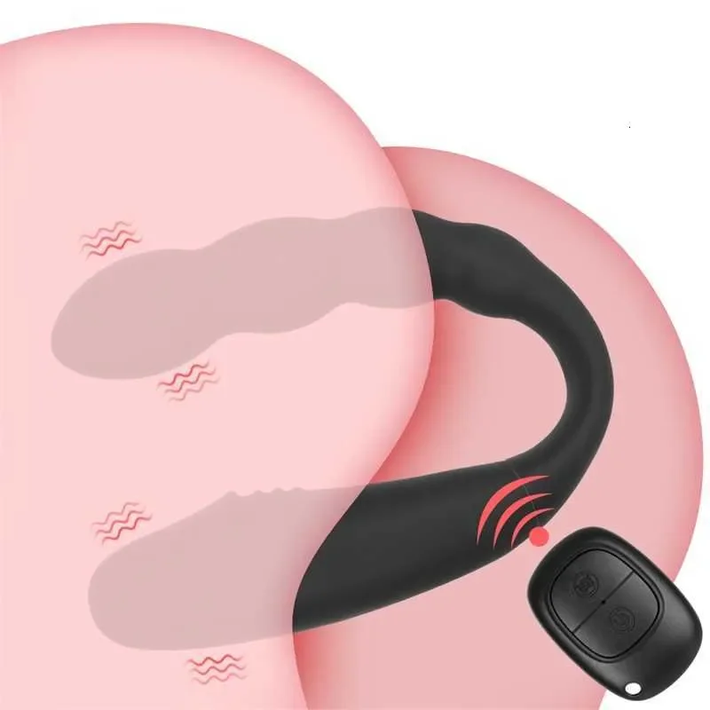 Wireless Control U-shaped Dildo Vibrators Female Masturbator Sex Toys G Spot Vagina Clit Anal Massage Double Headed Vibrators