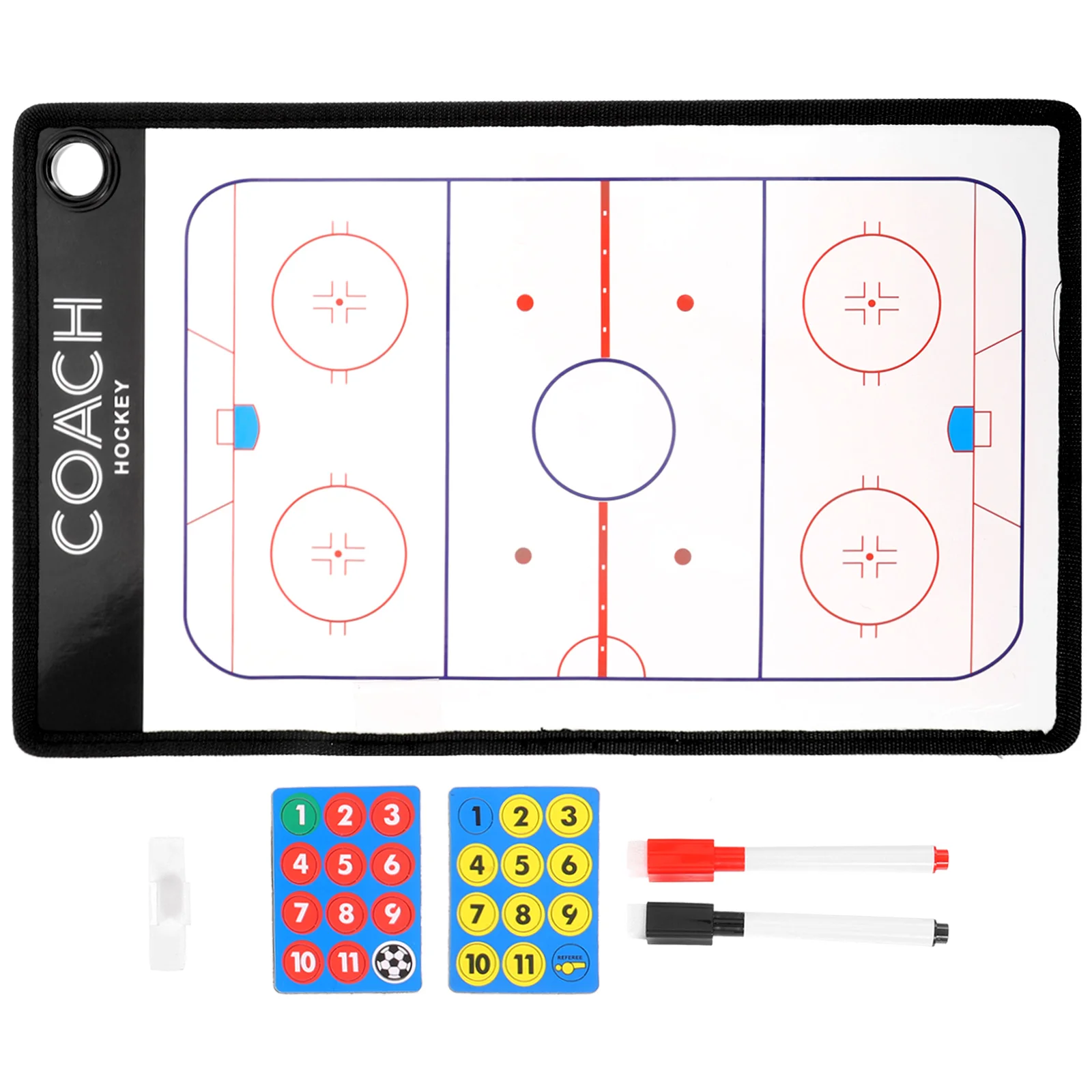 

Board Sports Tool Puck Coaching Hockey Pucks Reusable Ice Clipboard Pvc Instructing Basketball Competition Supply