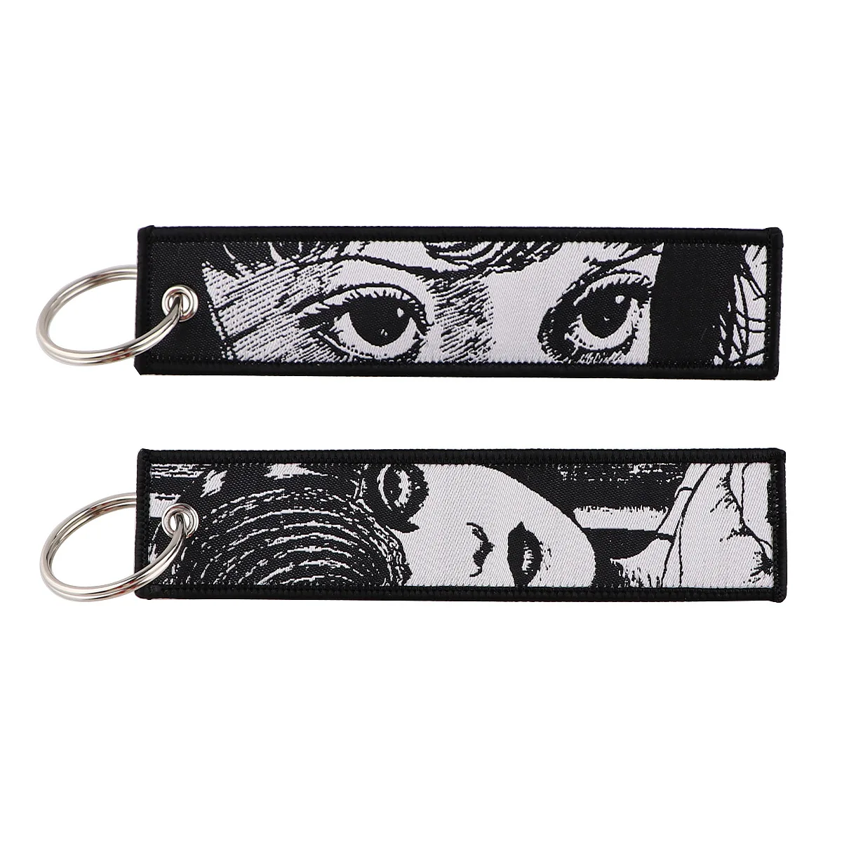 Embroidered Anime Cartoon Keychain - Stylish Keyring Holder and Pendant Accessories