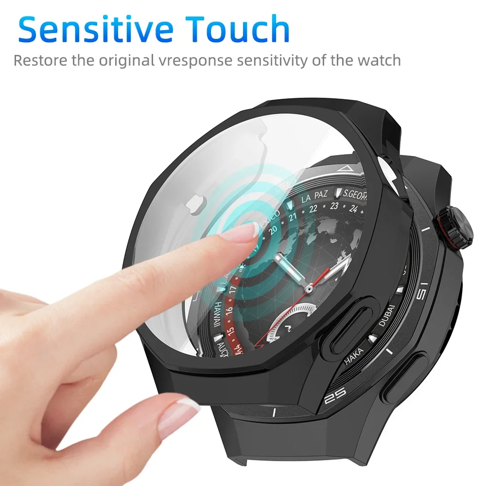 Premium All-Around Protective TPU Watch Case with Screen Protector - Anti-Scratch Shell Accessory
