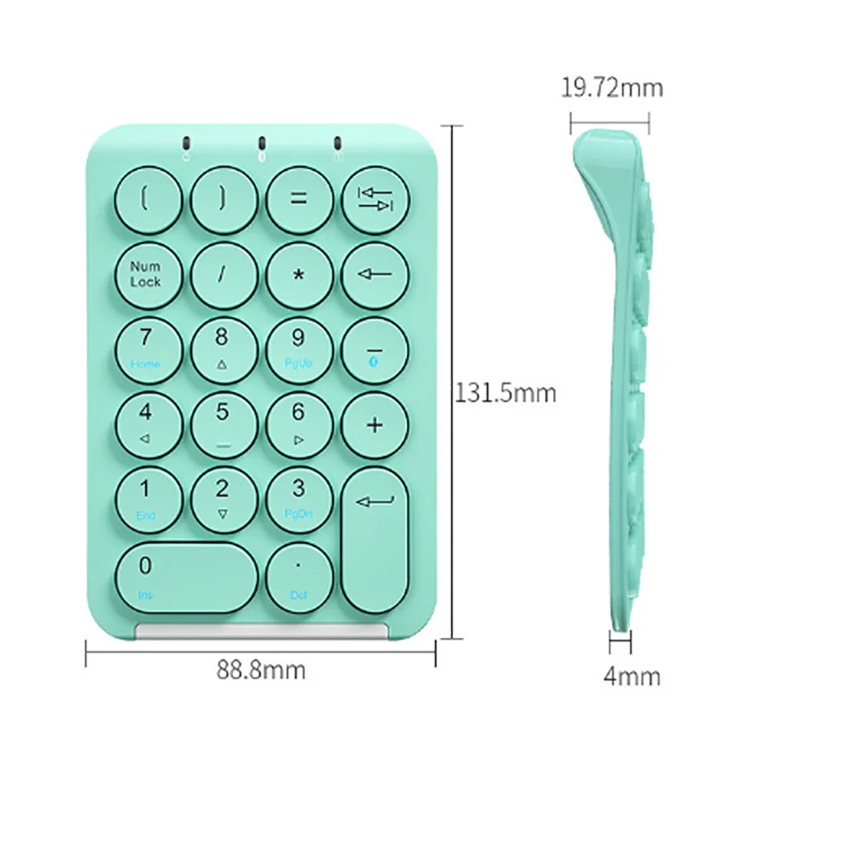 Teclado numérico sem fio para laptop, teclado