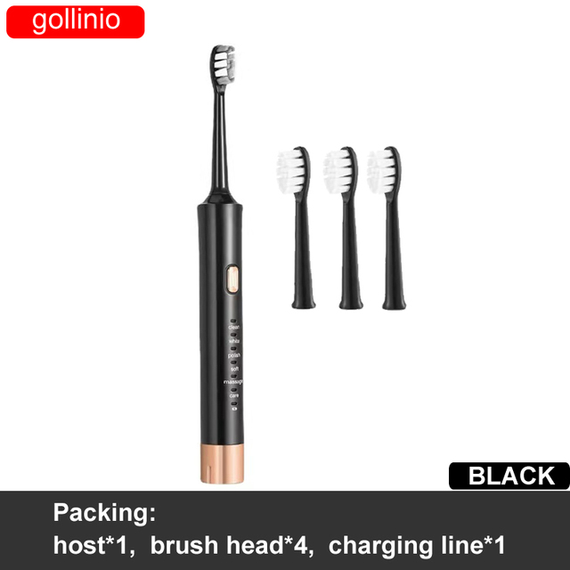 Electric Toothbrush Usb fast charging GL62A Adult  electr teeth brush Rechargeable prodent  Replacement Head case