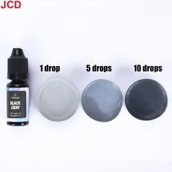 Vibrant Liquid Candle Dye - 18 Color Set for Aromatherapy Candles, Soy Wax, and DIY Projects - Safe & Natural (Black gray)