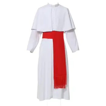 Priest Prayer Clothing Choir Women's Streamers Belt Muslim Robe European and American Medieval