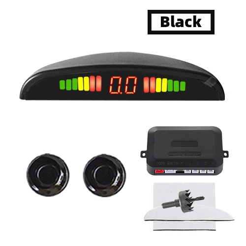 Car Parking Sensor Kit 2 Sensors/4 Sensors 22mm LED Screen Reverse