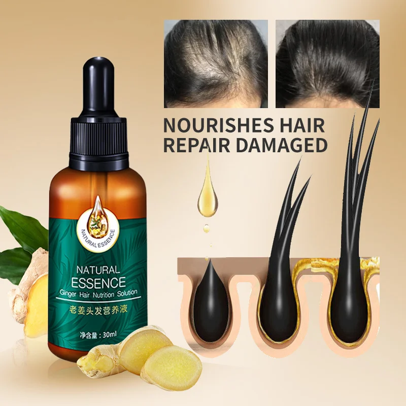 Hair Growth Product Anti Hair Loss Scalp Treatment Essential Oil Hair Silky Smooth Hair Serum Repair Damaged Hair Roots Men/Wome