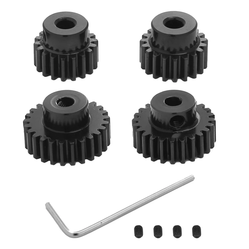 Pignone Ingranaggio Moter 18T 19T 23T 24T Accessori Per Tamiya Tt01 Tt02 Tb02 Ta05