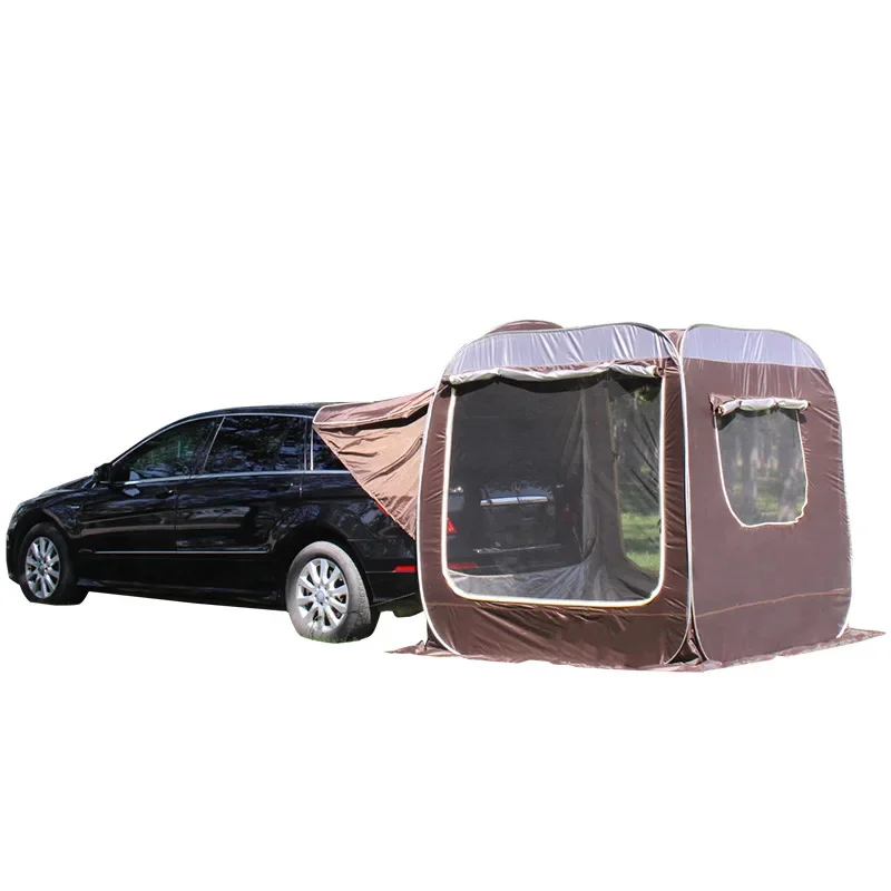 LJW Rear Extension Automatic Tent Free To Set Up Speed-Opening Self-Driving Tour Car Camping Tent Camping Awning custom